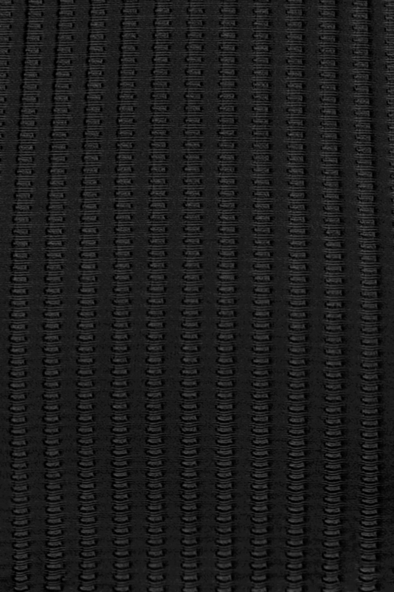 Black Plunge V-Neck Ribbed & Ruched One-Piece Swimsuit