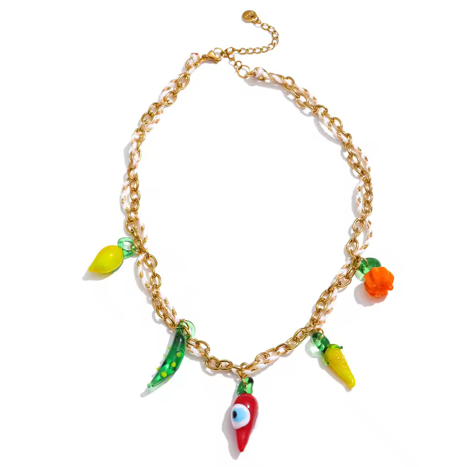 Spicy Garden Charm Necklace