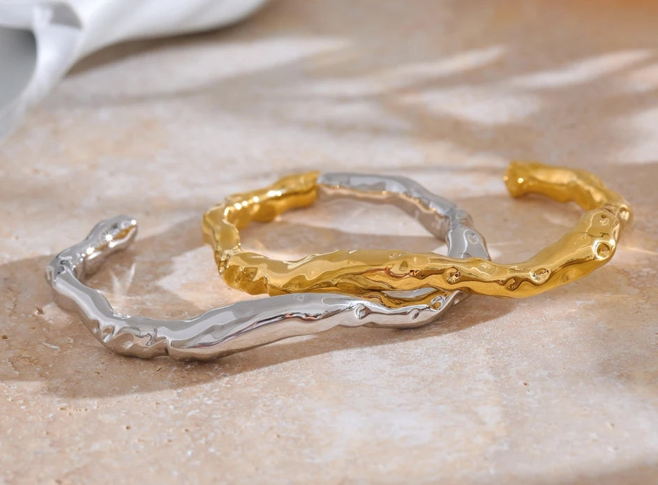 Minimalist Asymmetric Cuff Wrist Bracelet