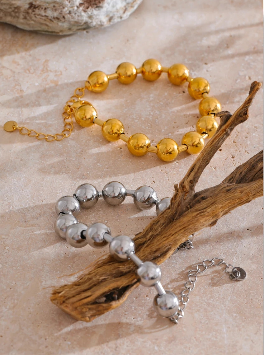 Stainless Steel Beads Chain Bracelet