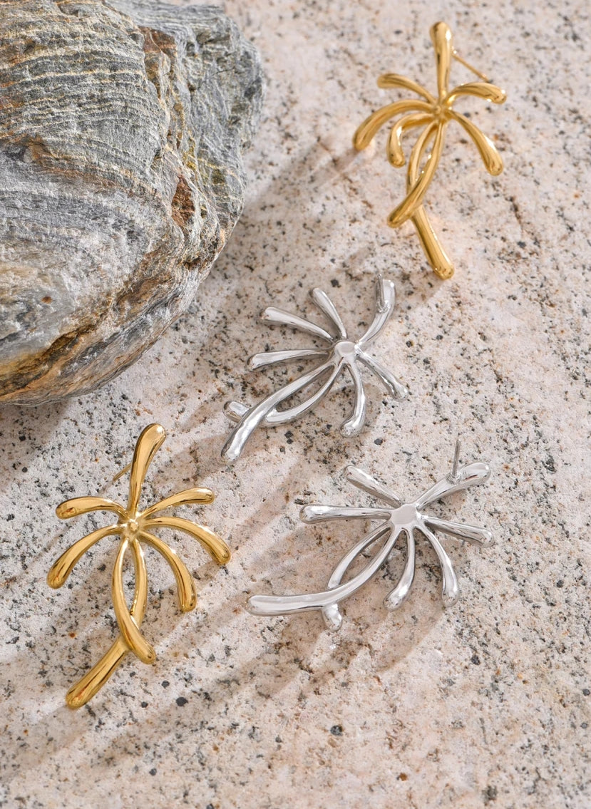 Coconut Tree Stud Earrings