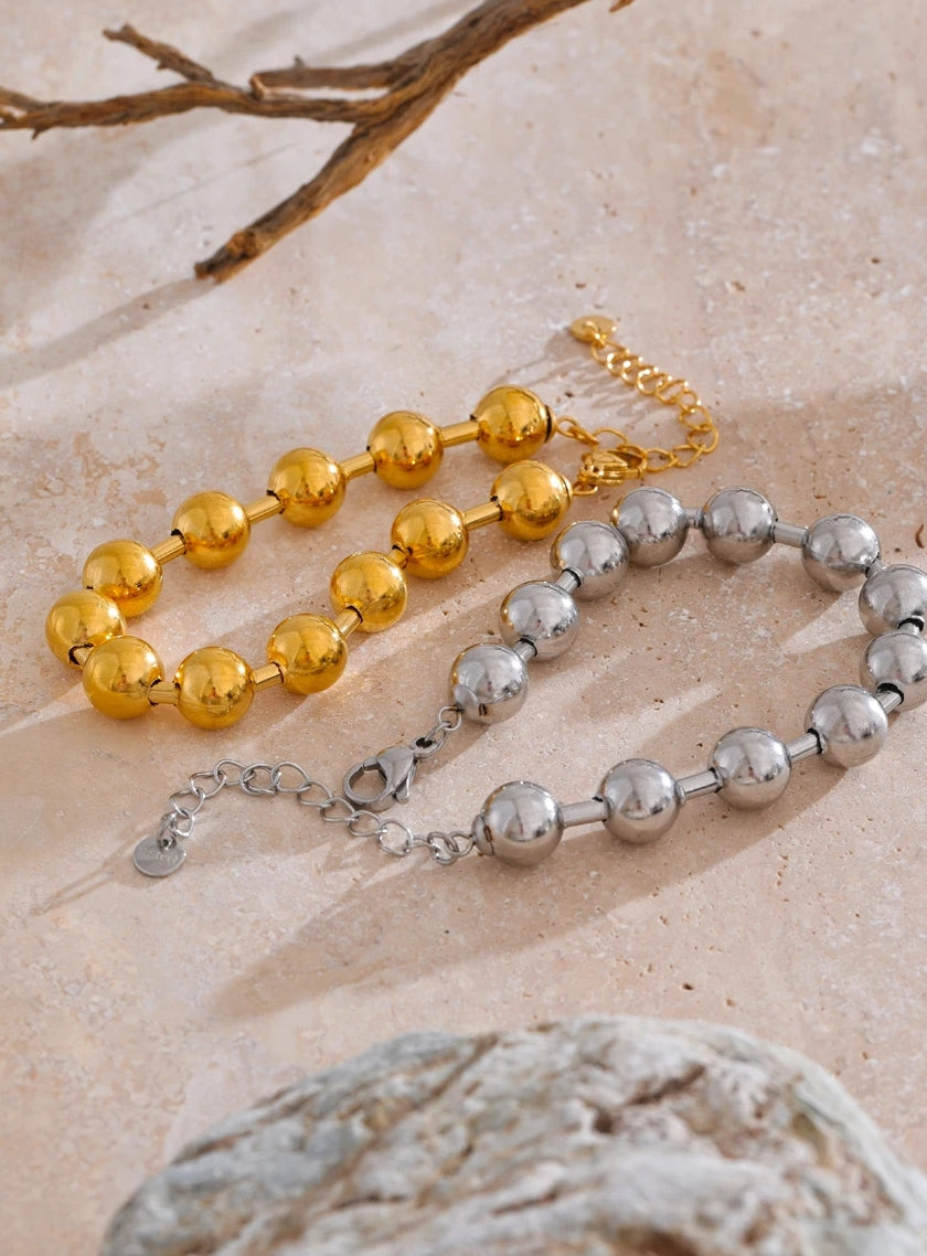Stainless Steel Beads Chain Bracelet