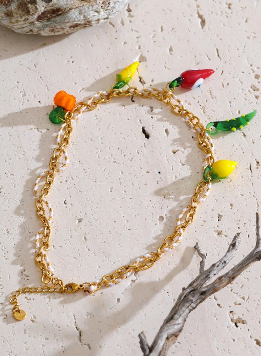 Spicy Garden Charm Necklace