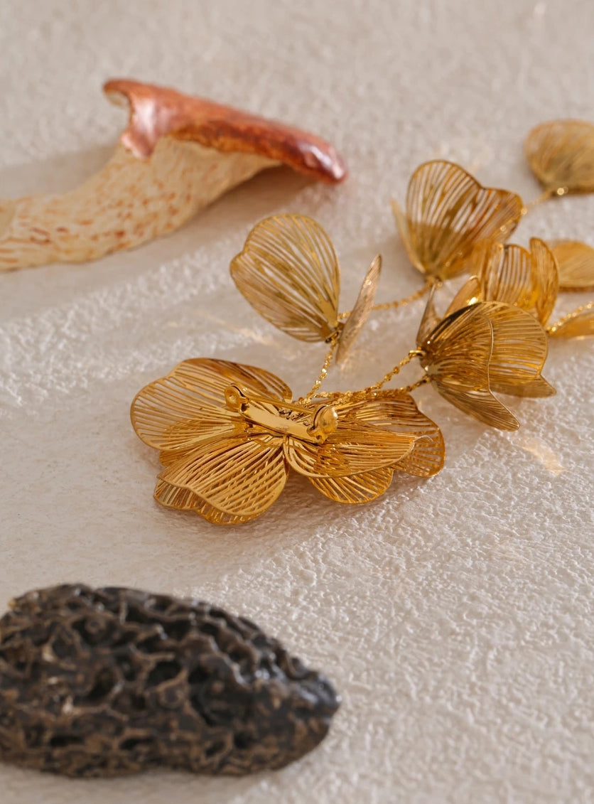 Bold Flower Petal Brooch