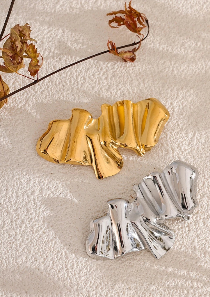 Asymmetric Geometric Brooch