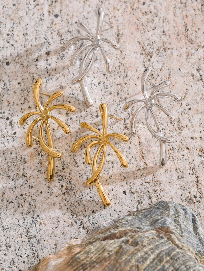 Coconut Tree Stud Earrings