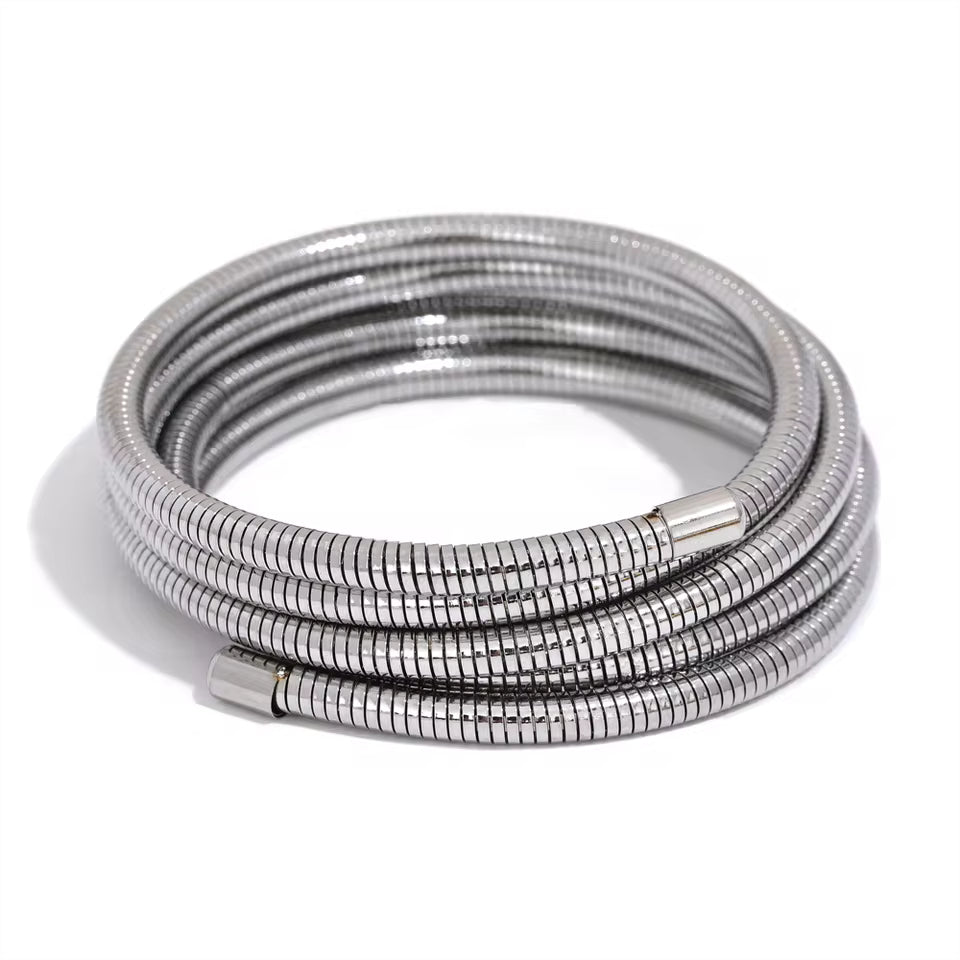 Flexible Stackable Multi-Layer Wrap Arm Bracelet