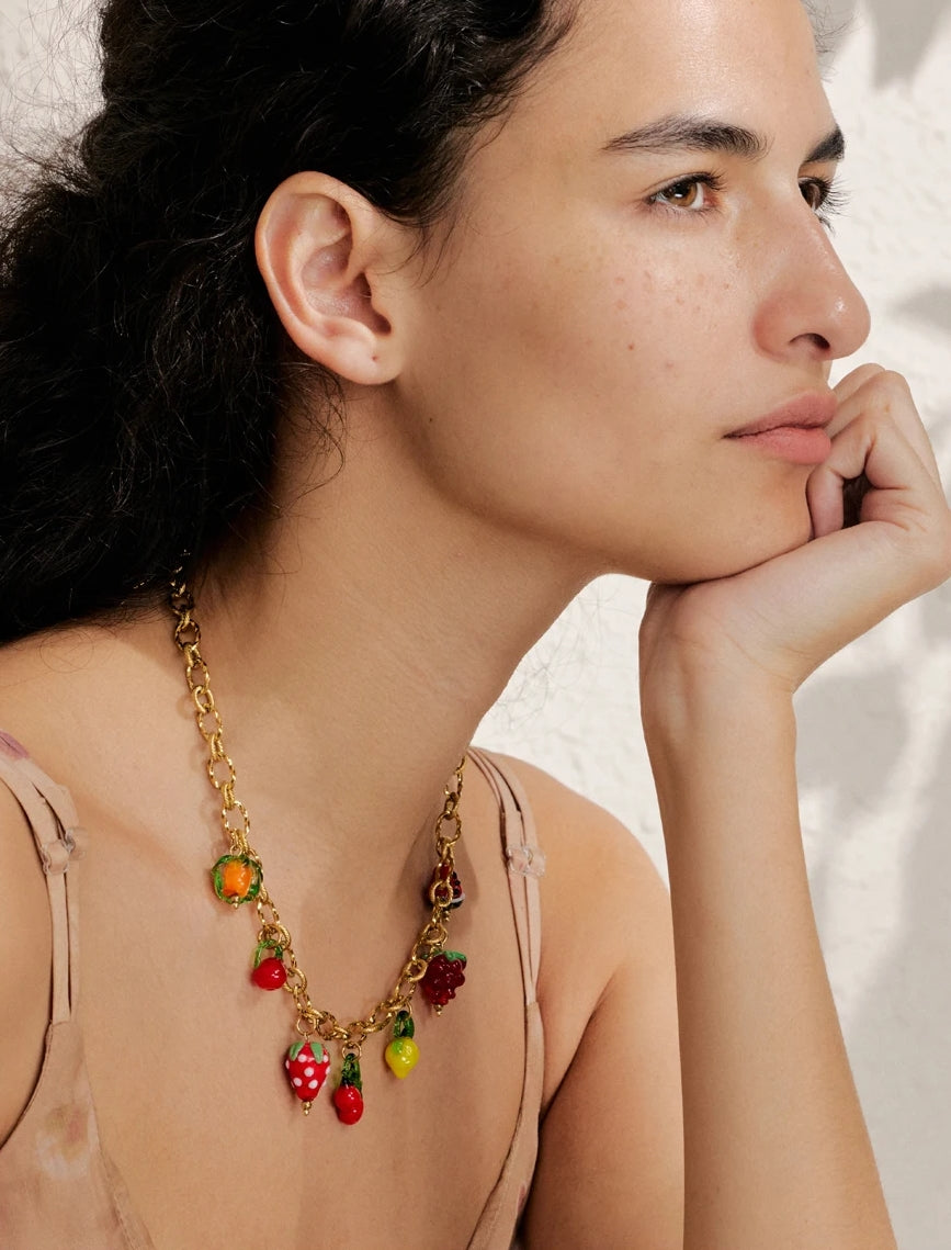Fruit Parade Charm Necklace