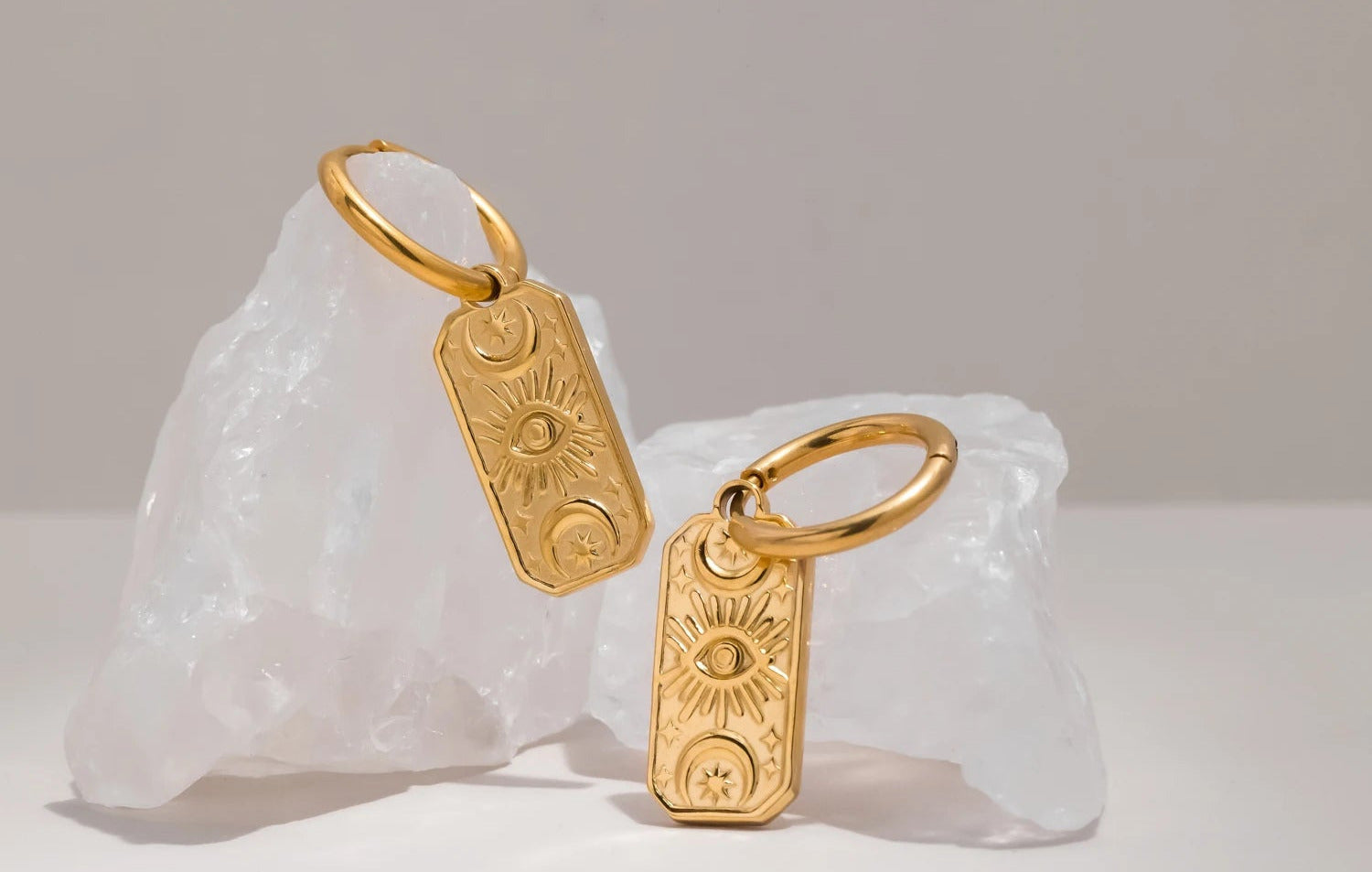 All Seeing Eye Drop Earrings