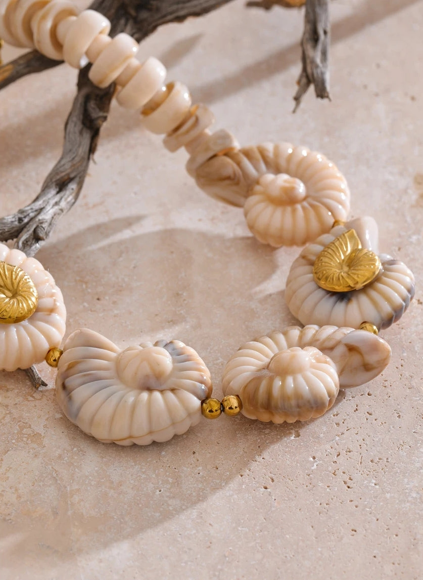 Acrylic Conch Chain Necklace
