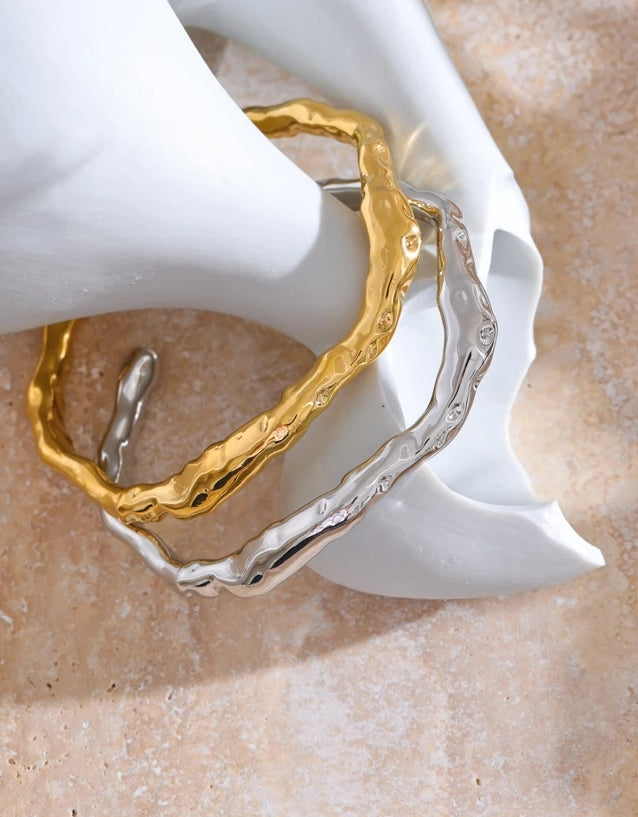 Minimalist Asymmetric Cuff Wrist Bracelet