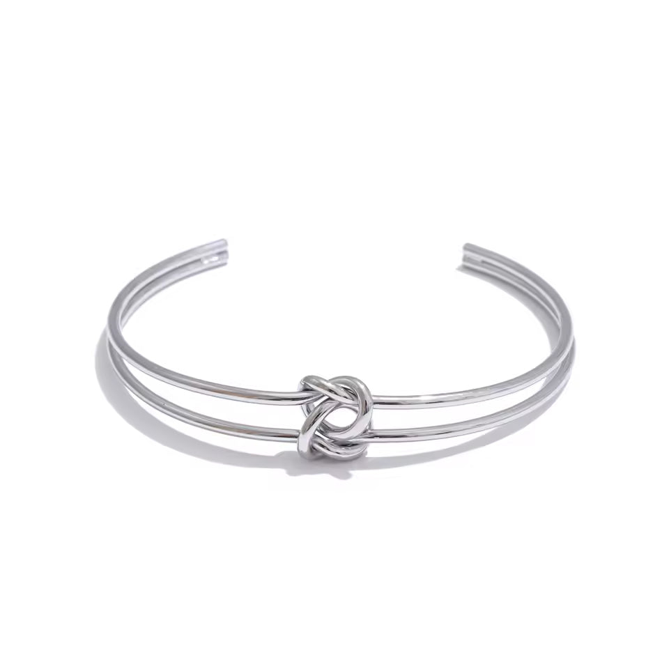 Knot Open Cuff Bracelet