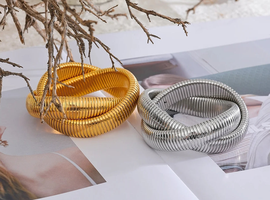 Flexi Twist Tubogas Statement Bracelet