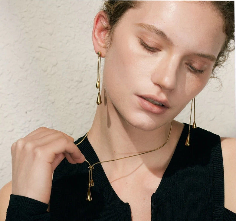 Water Drop Jewelry Set (Necklace & Earrings)