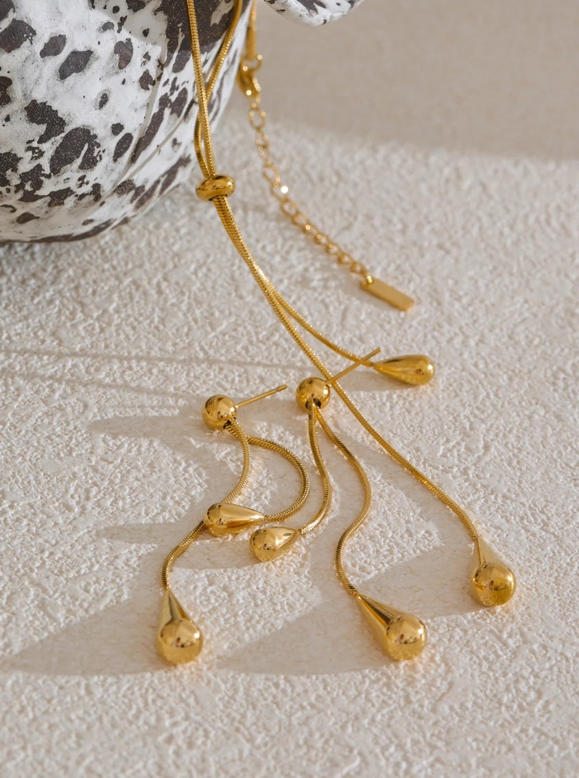 Water Drop Jewelry Set (Necklace & Earrings)