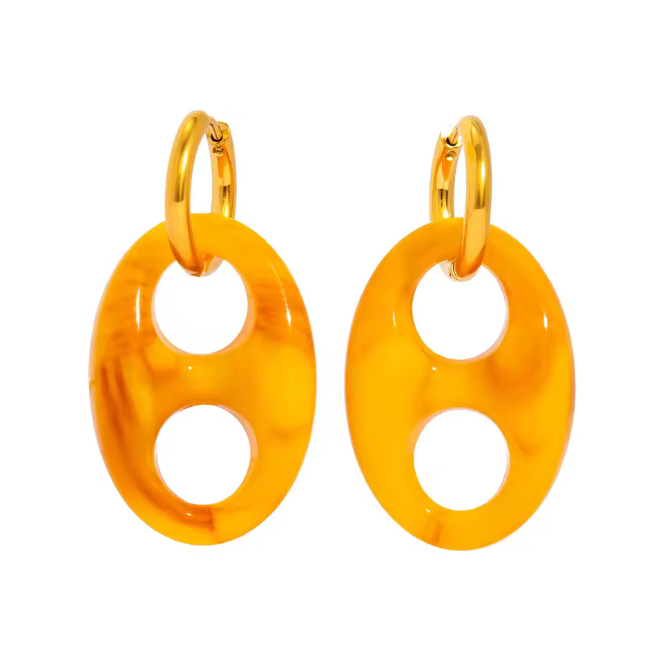 Double Hole Acrylic Drop Earrings
