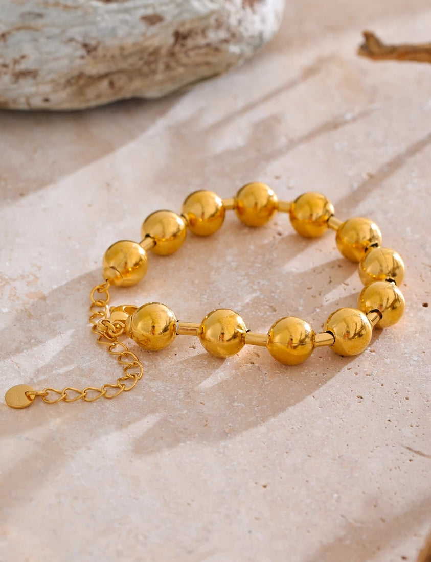 Stainless Steel Beads Chain Bracelet