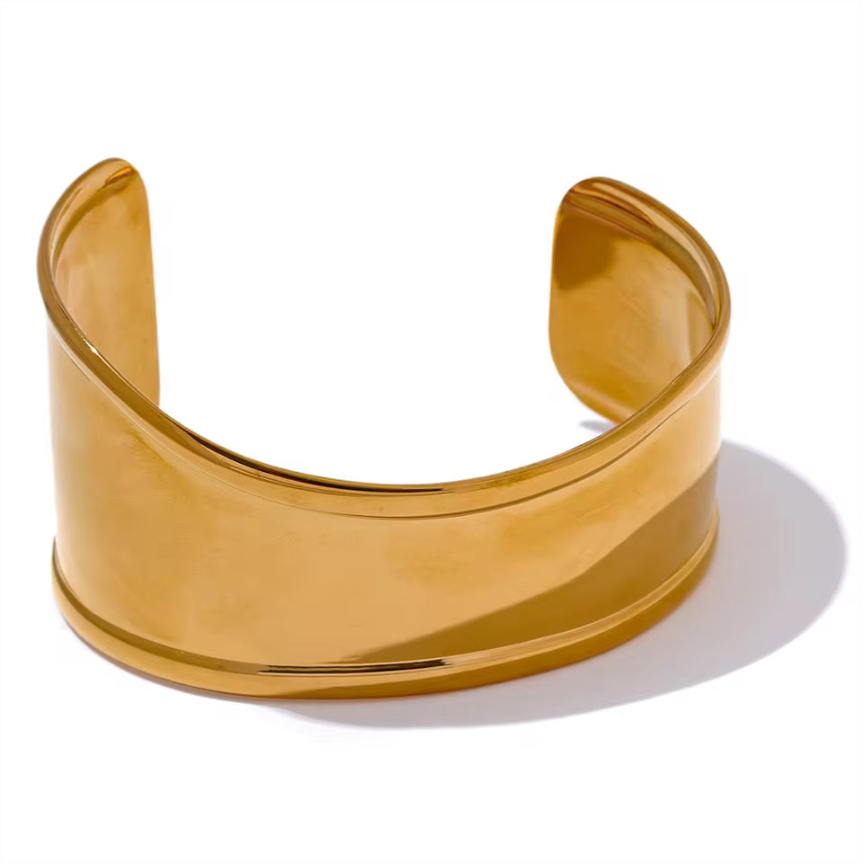 Asymmetrical Wide Cuff Bracelet