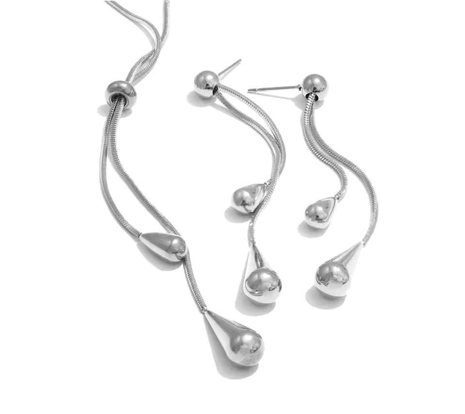 Water Drop Jewelry Set (Necklace & Earrings)