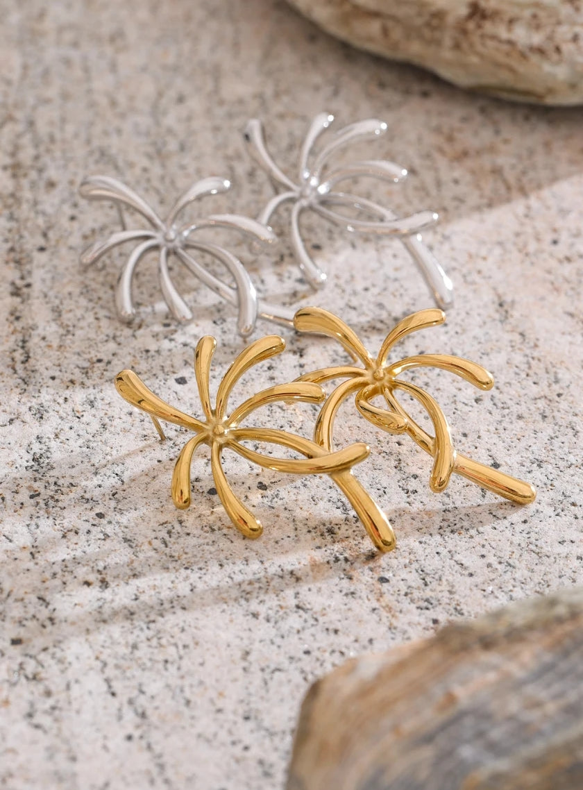 Coconut Tree Stud Earrings