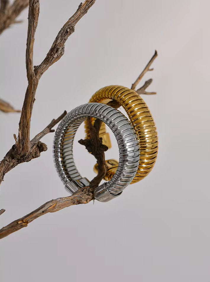 Adjustable Round Elastic Open Ring