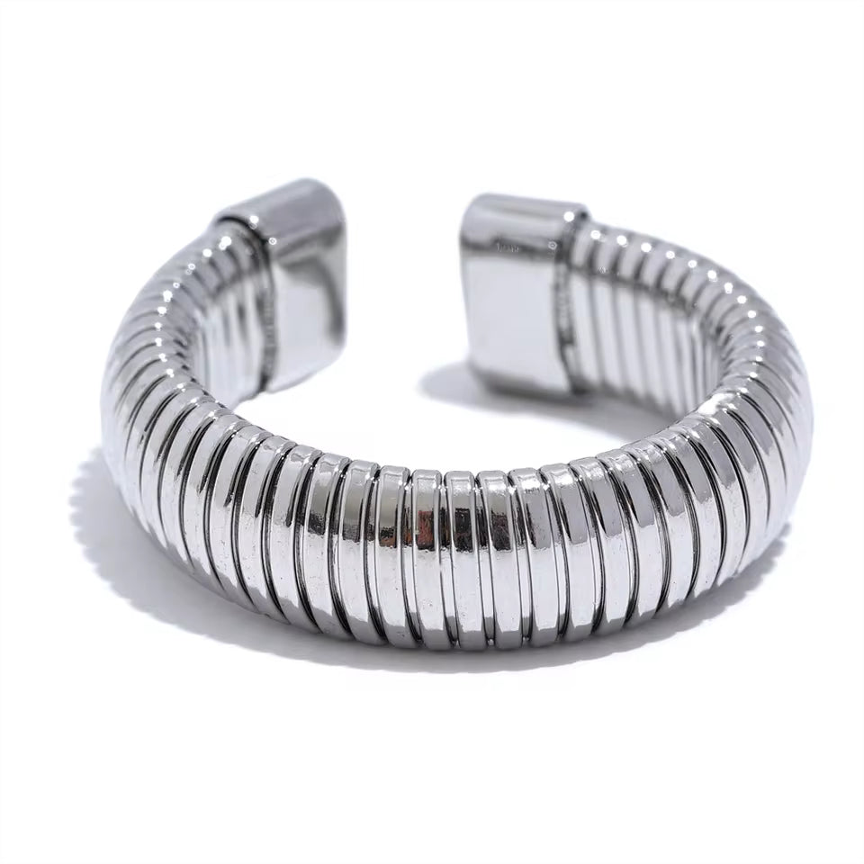 Adjustable Round Elastic Open Ring