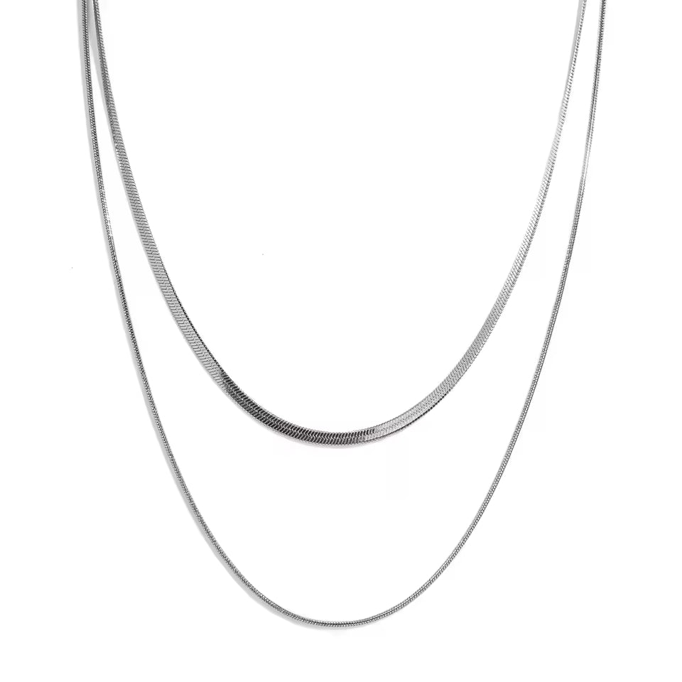Double Layer Snake Chain Necklace