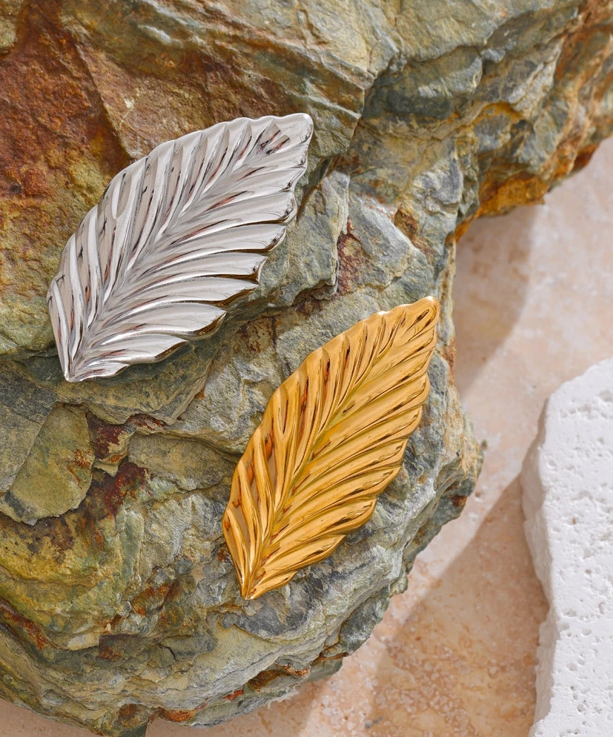 Vein Leaf Brooch