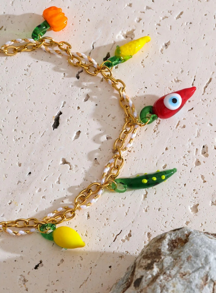 Spicy Garden Charm Necklace