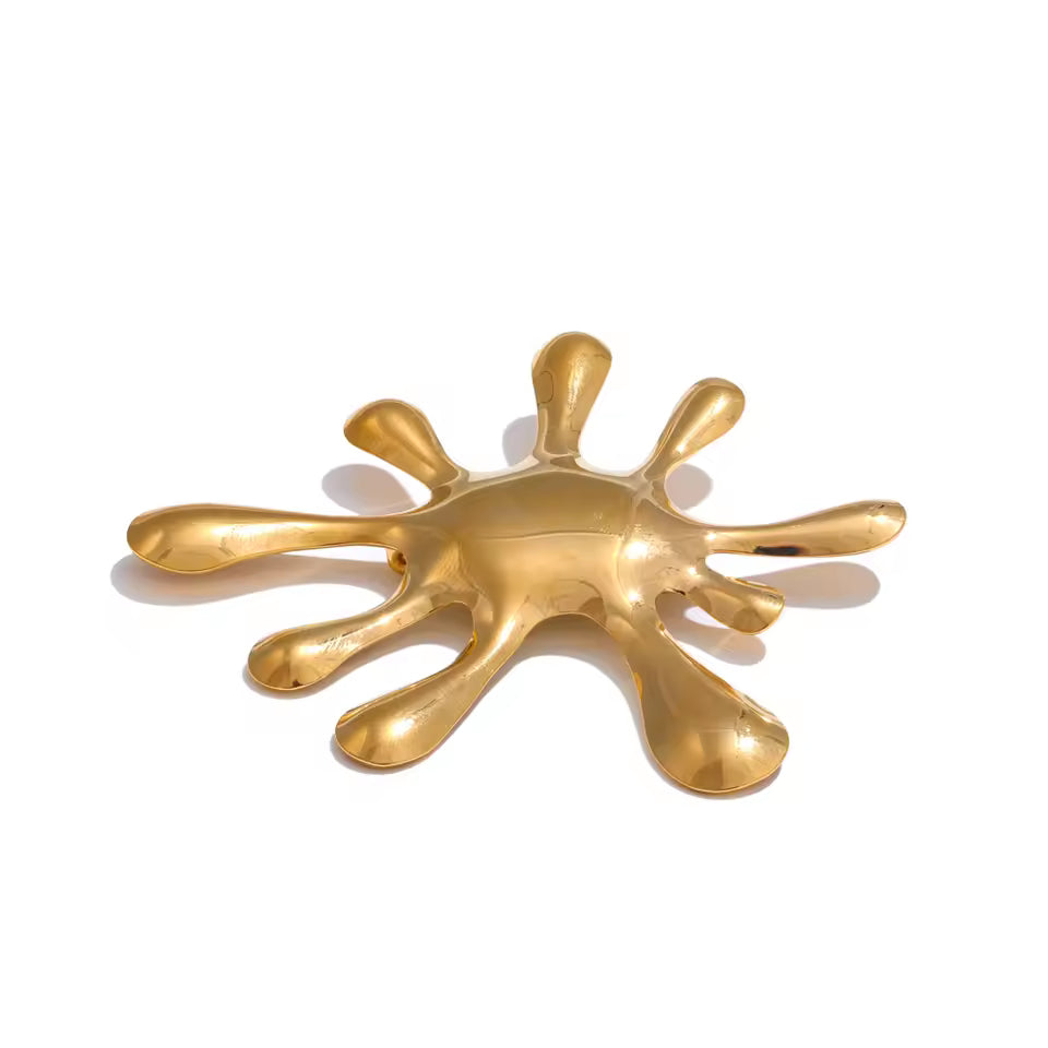 Geometric Splash Brooch