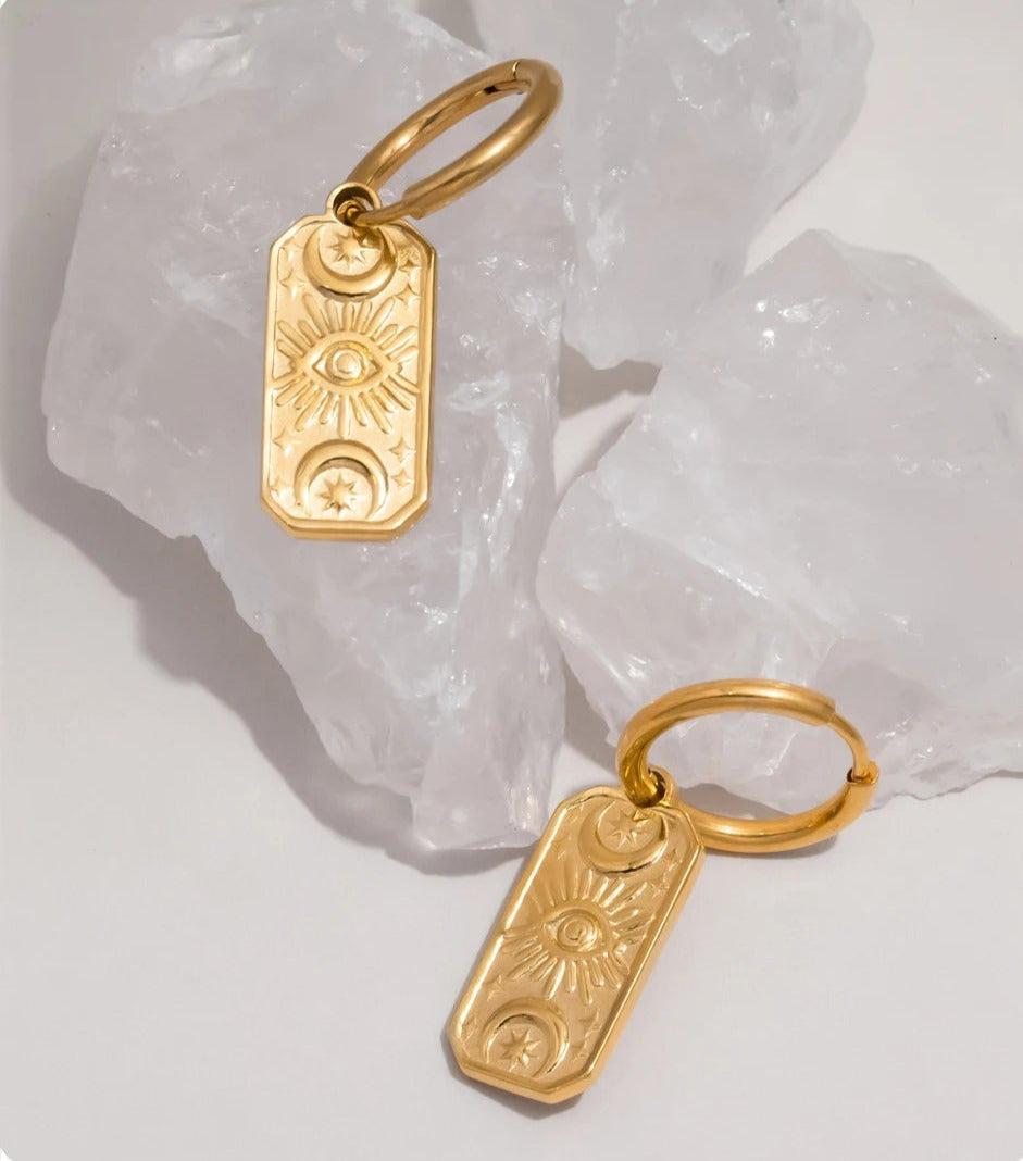 All Seeing Eye Drop Earrings