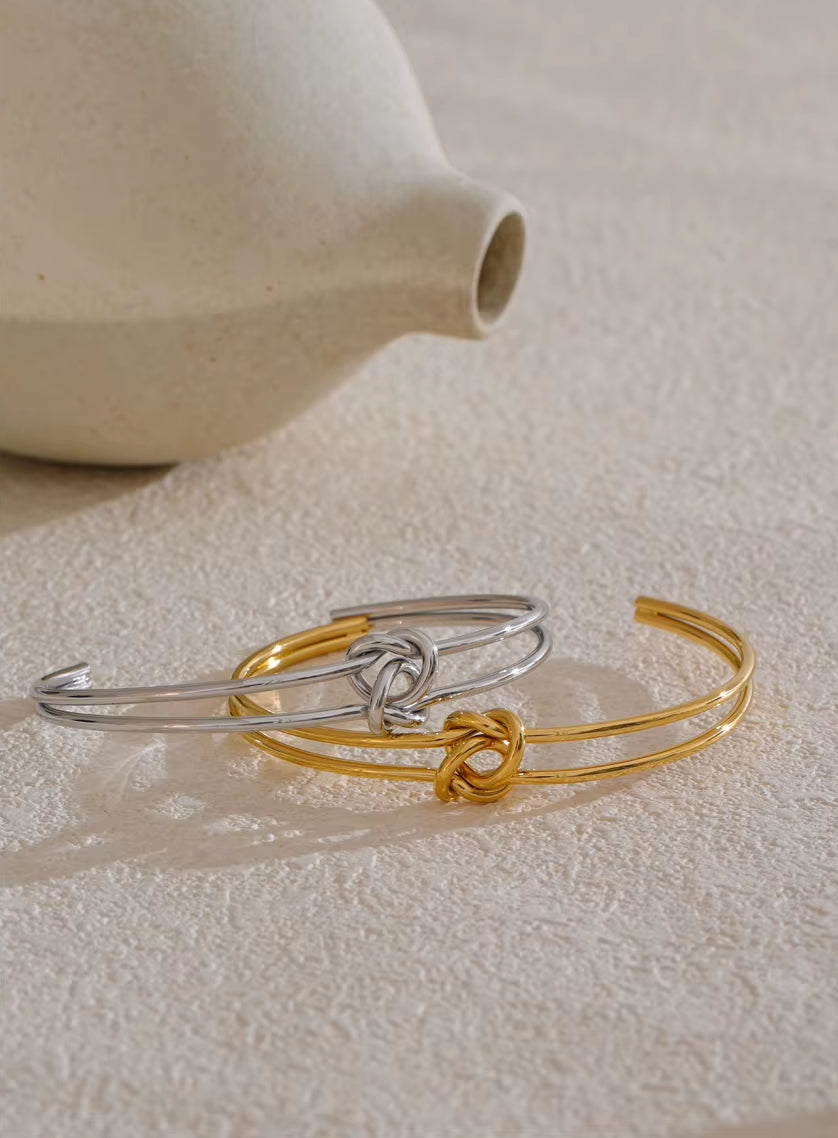 Knot Open Cuff Bracelet
