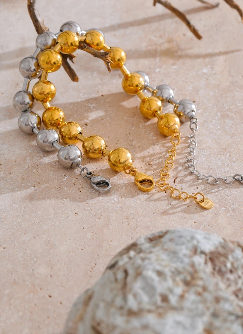 Stainless Steel Beads Chain Bracelet