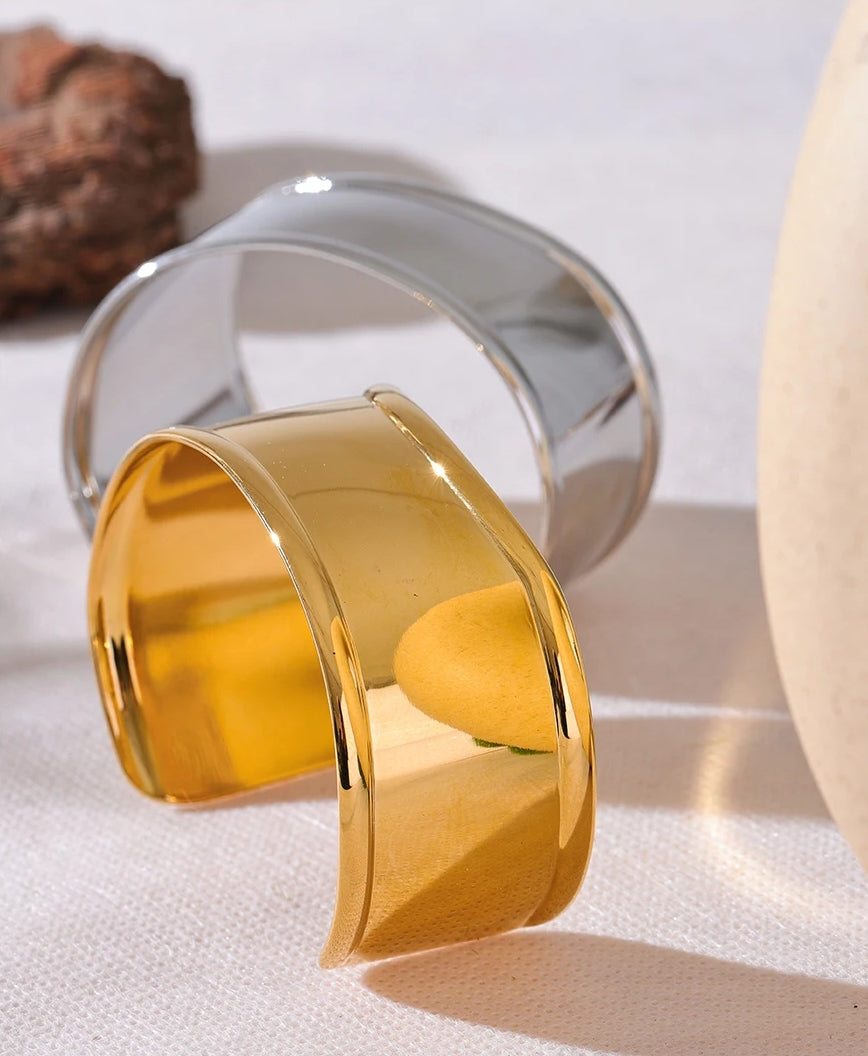 Asymmetrical Wide Cuff Bracelet