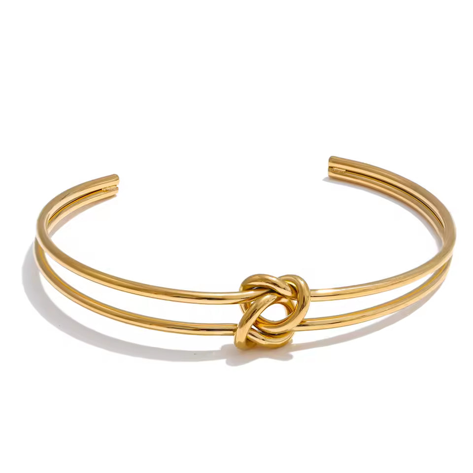 Knot Open Cuff Bracelet