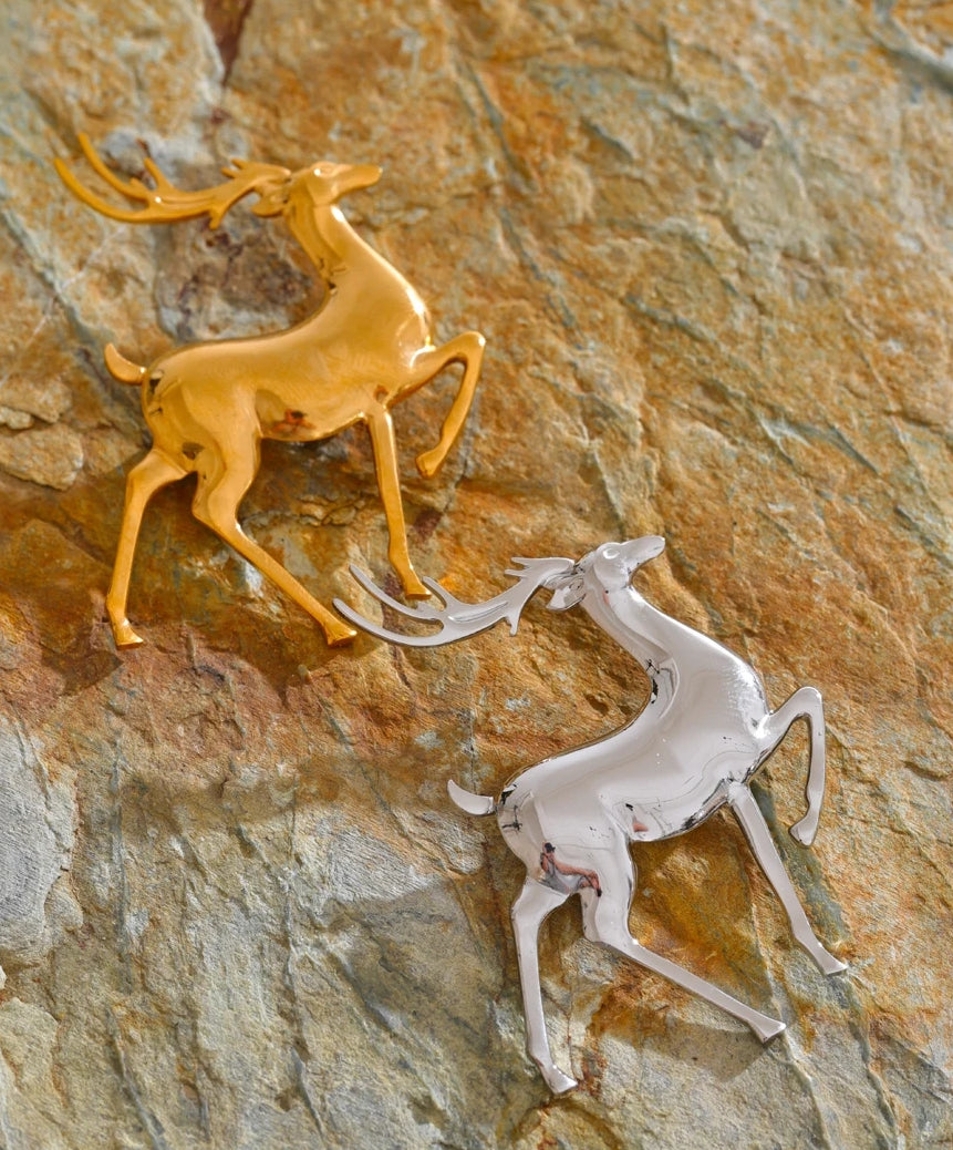 Christmas Deer Brooch