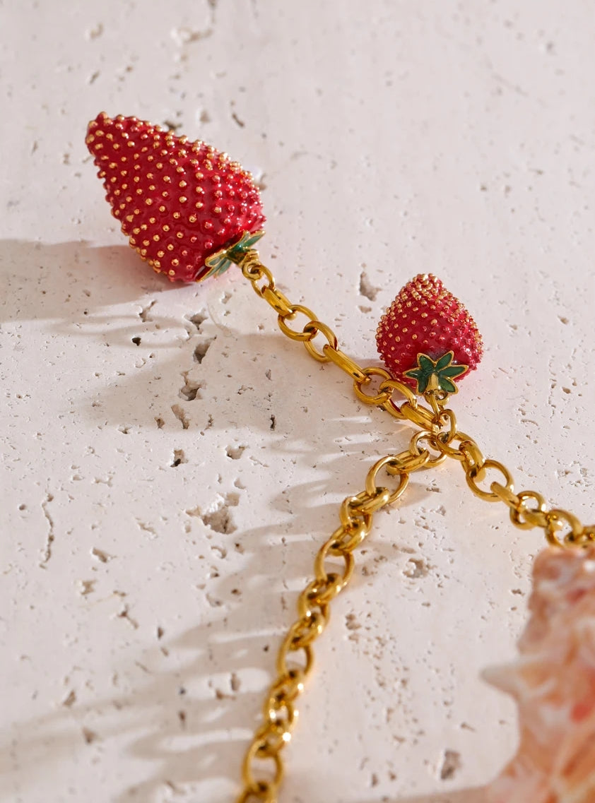Berry Amour Double-Pendant Necklace