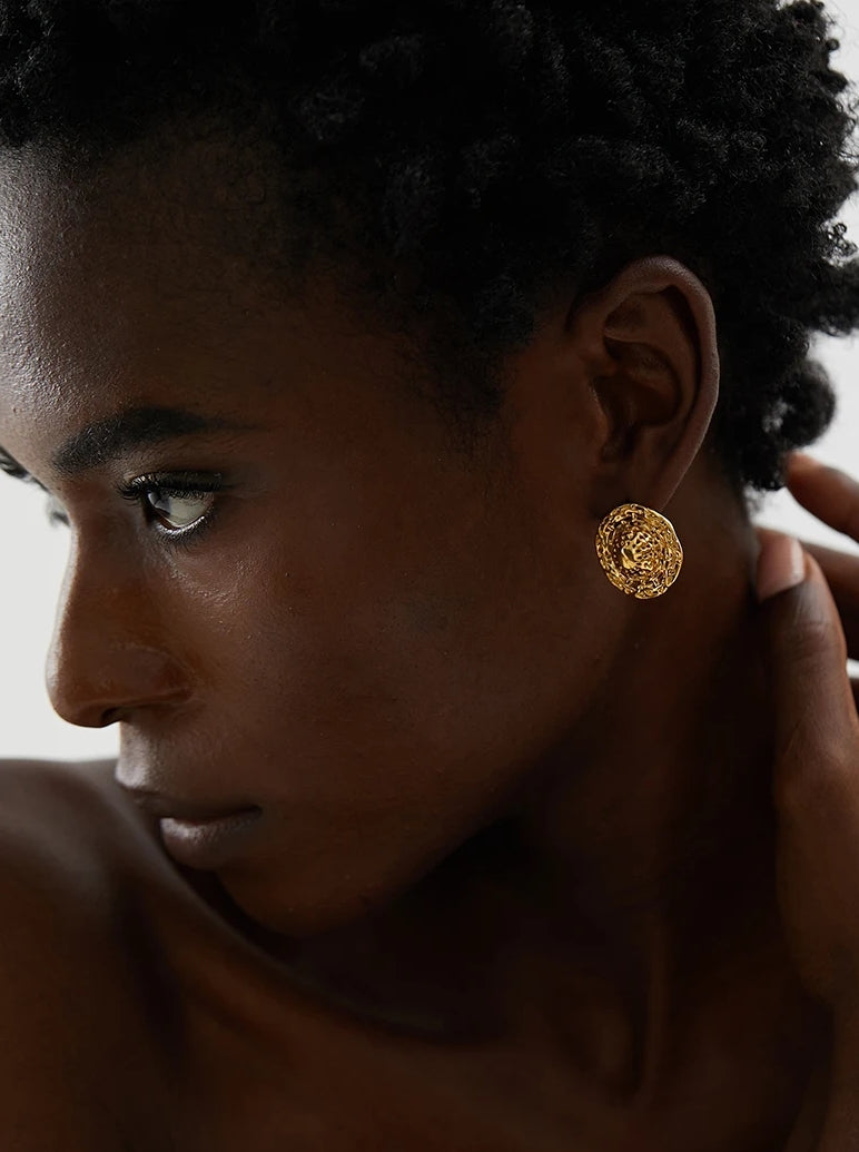Sun Hat Stud Earrings