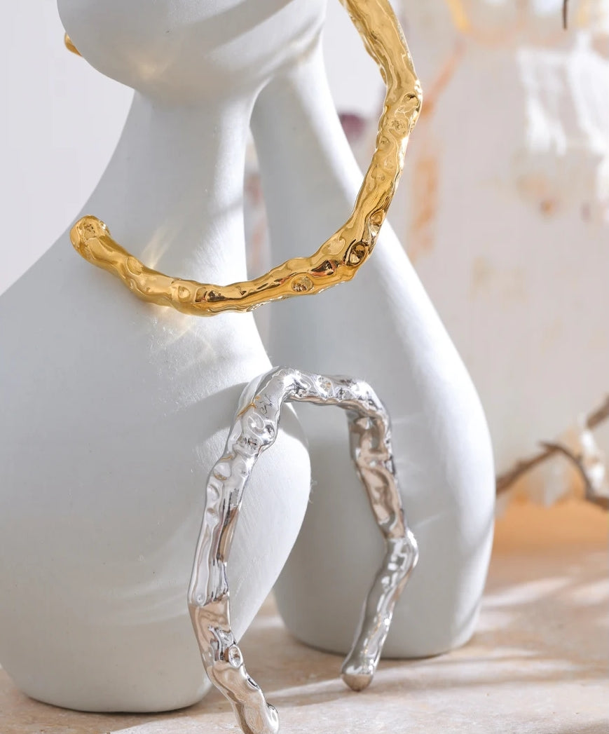 Minimalist Asymmetric Cuff Wrist Bracelet