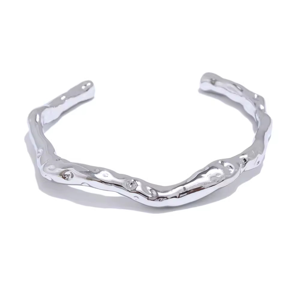 Minimalist Asymmetric Cuff Wrist Bracelet