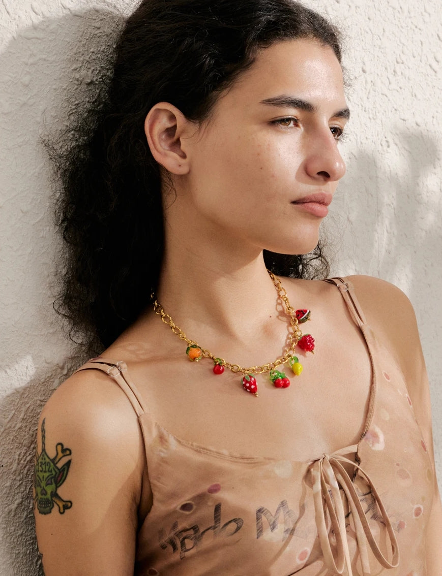 Fruit Parade Charm Necklace