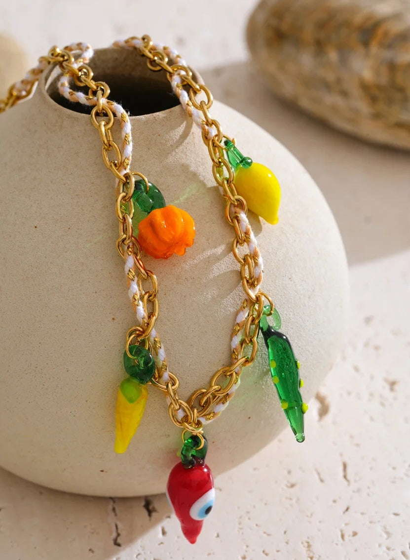 Spicy Garden Charm Necklace