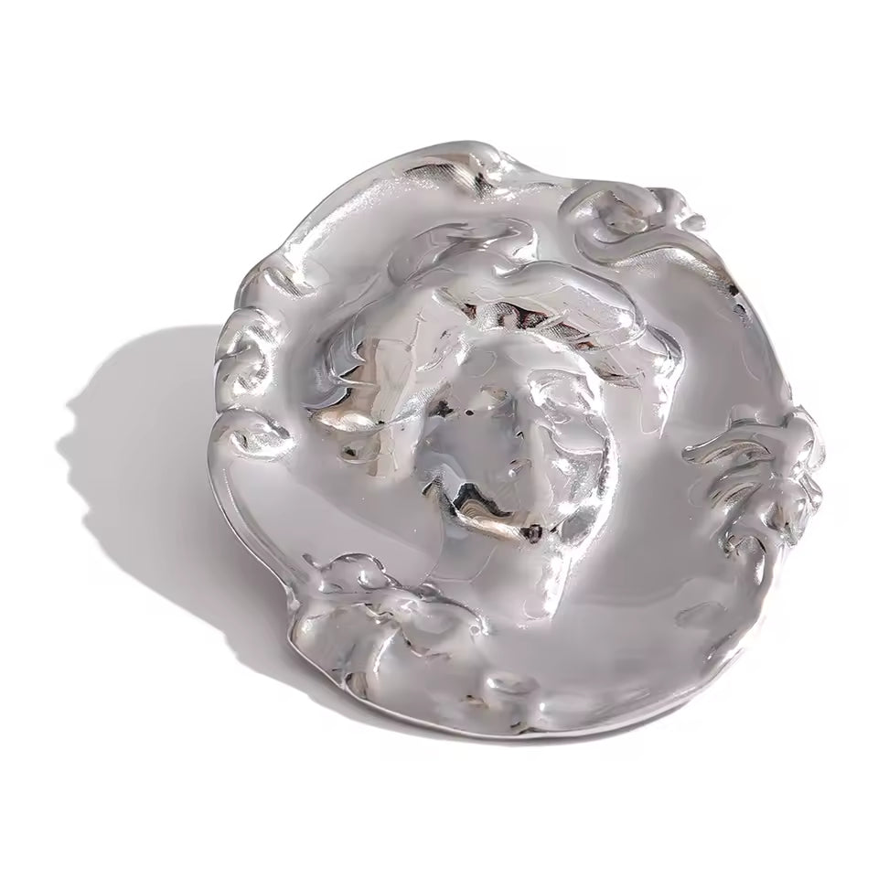 Antique Woman Portrait Brooch