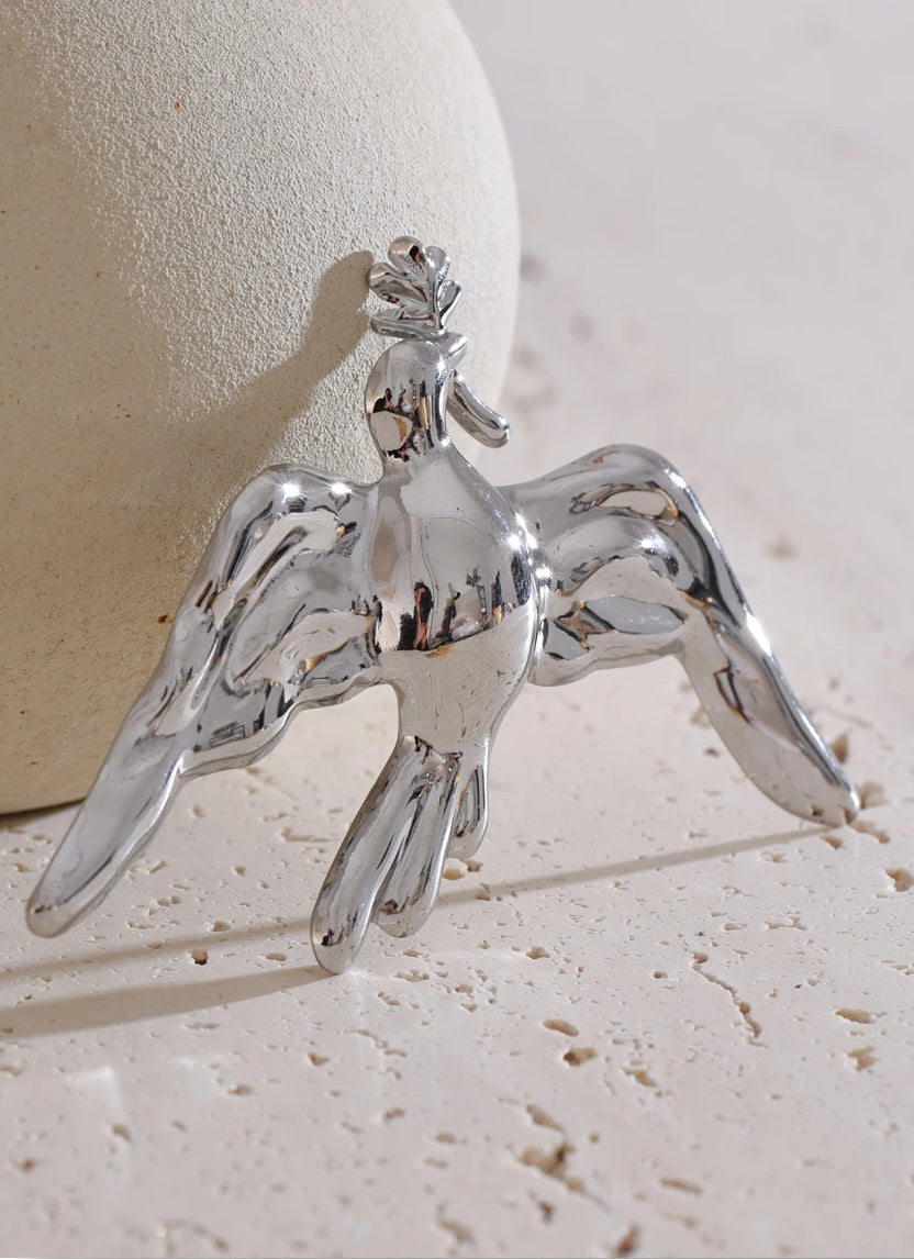 Pigeon Brooch