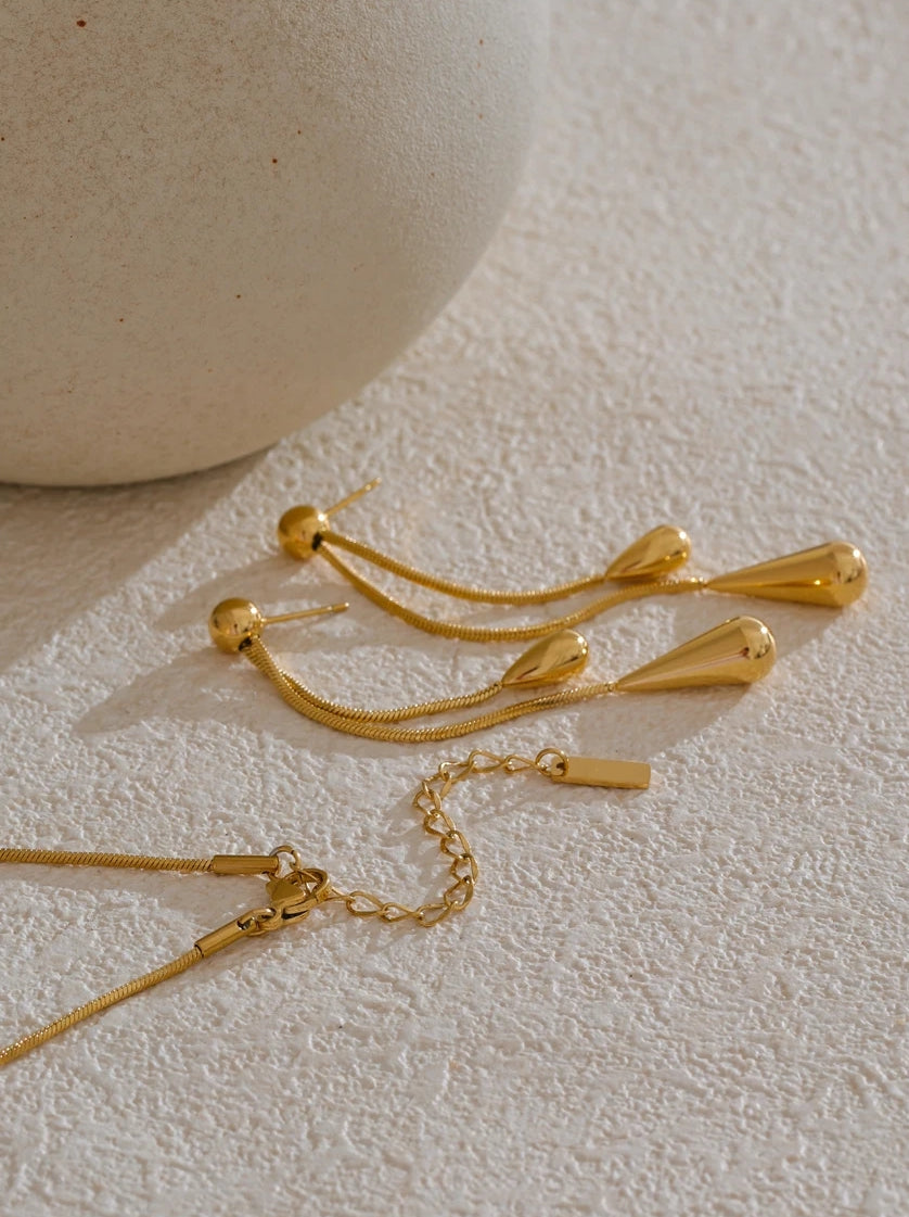 Water Drop Jewelry Set (Necklace & Earrings)