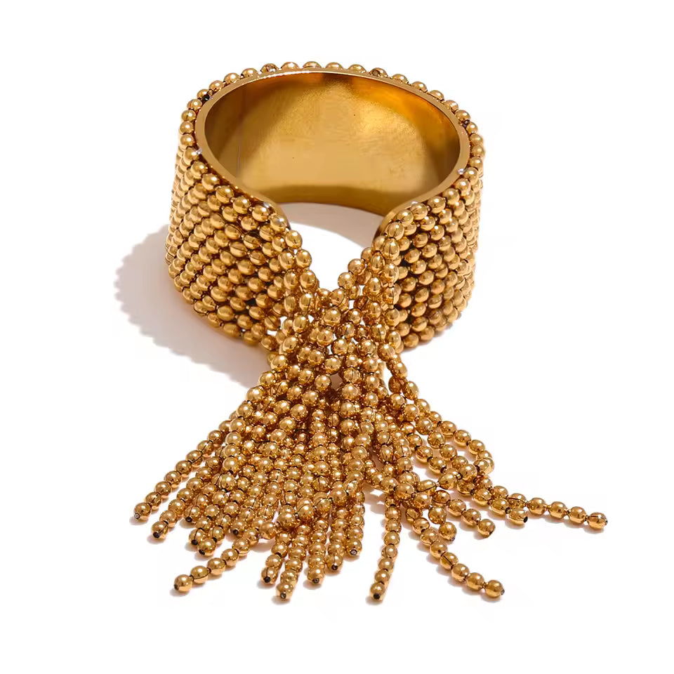 Fringe Flow Tassel Adjustable Ring