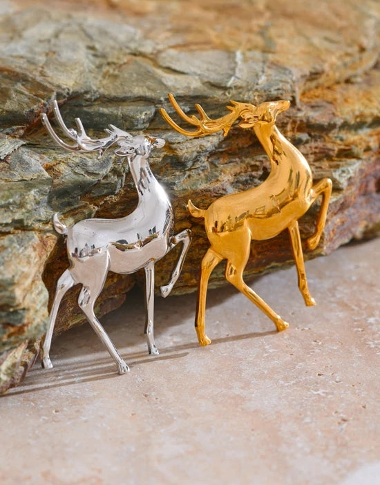 Christmas Deer Brooch