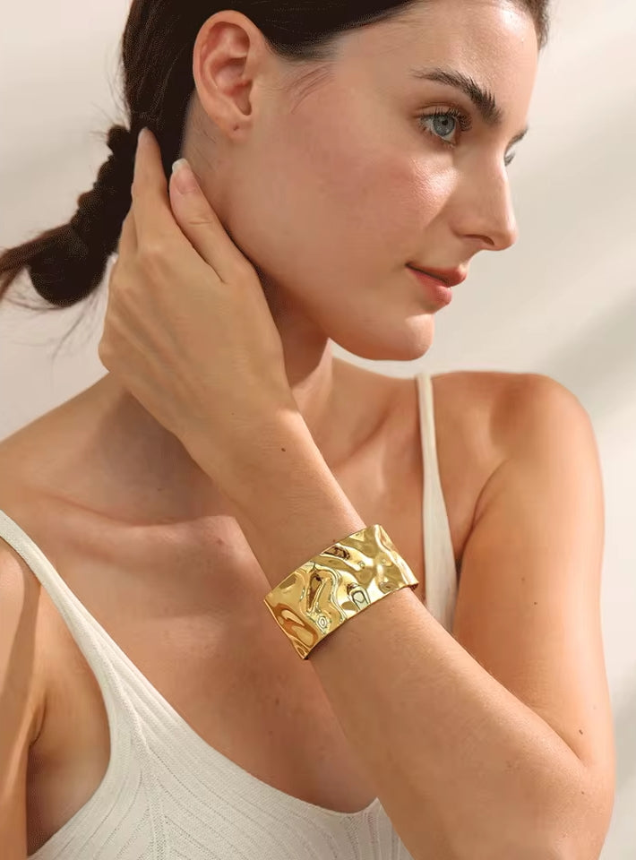 Large Wide Cuff Bracelet