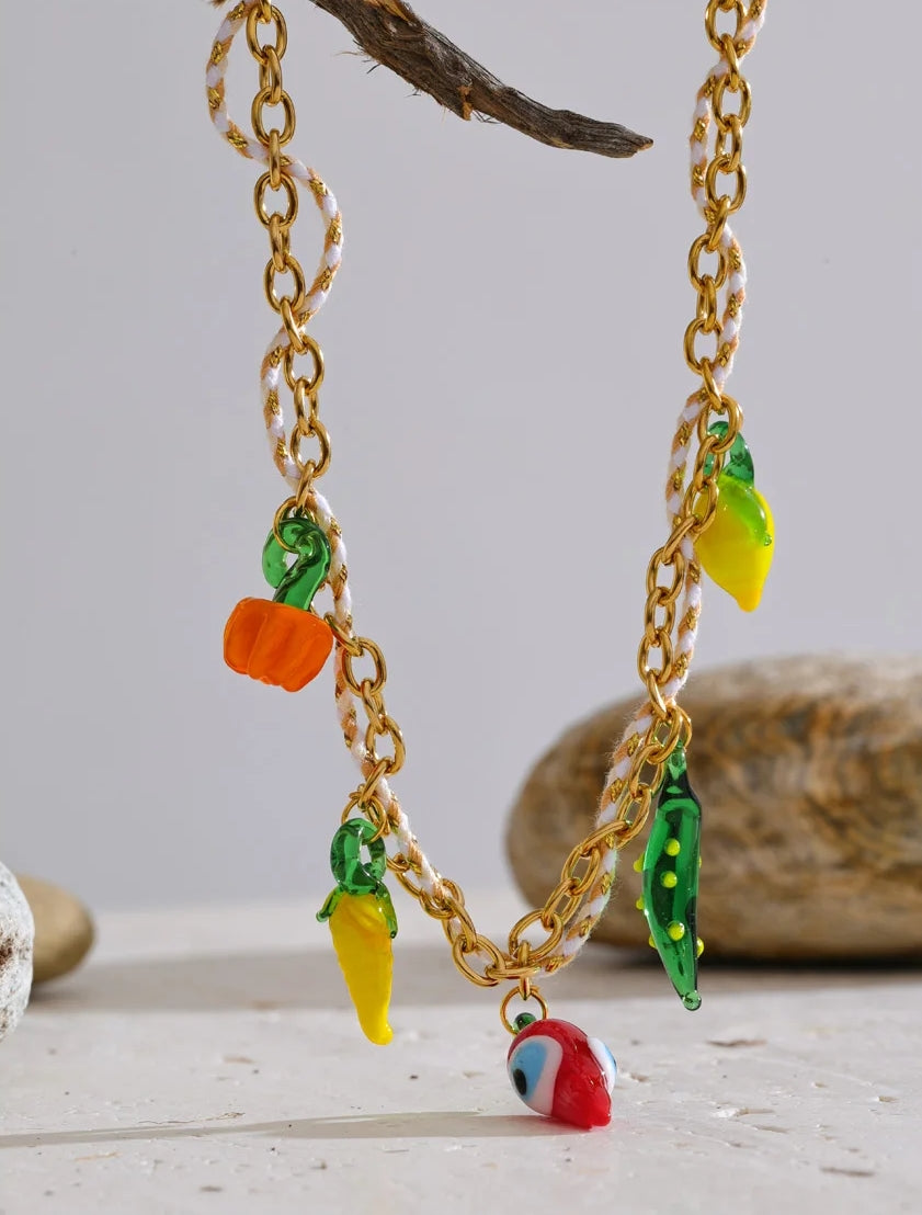 Spicy Garden Charm Necklace