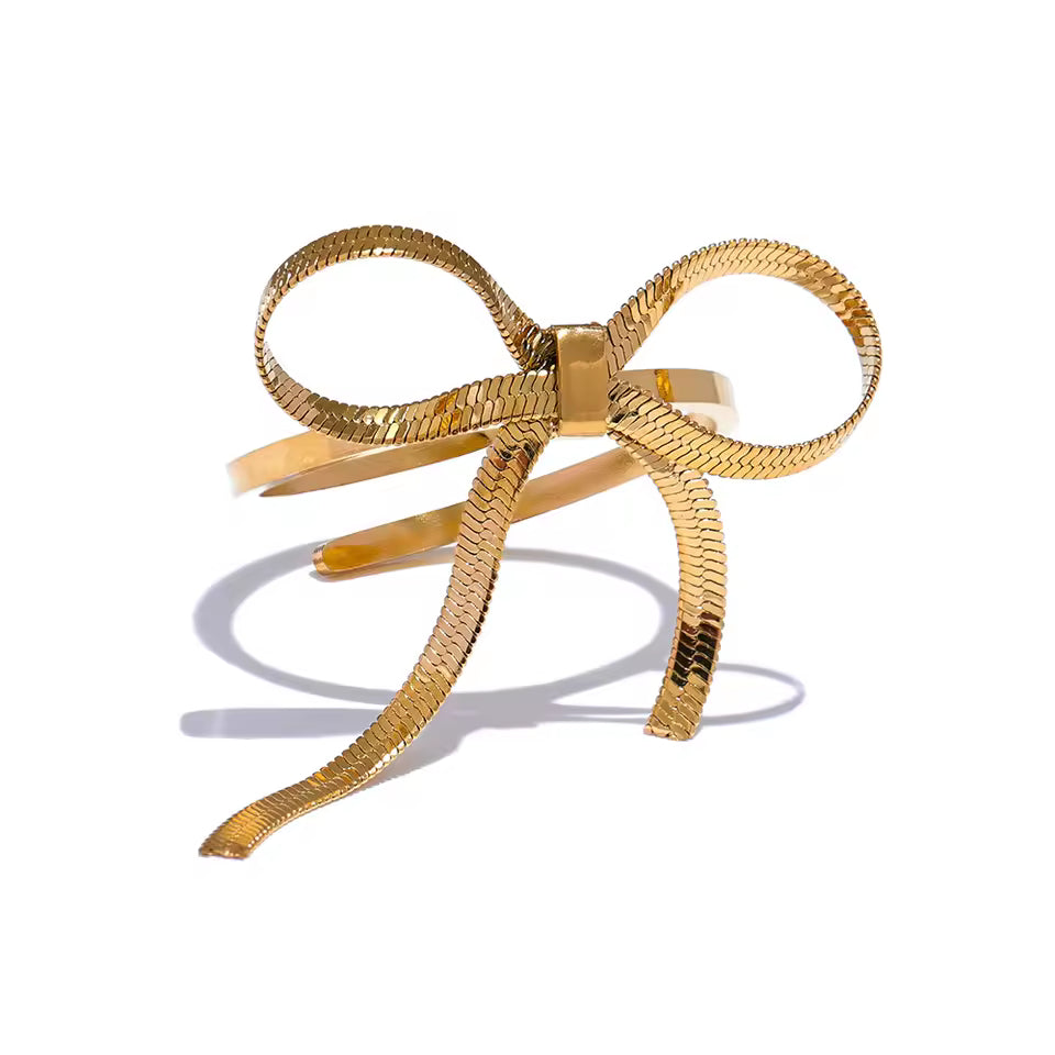 Adjustable Bow Open Ring